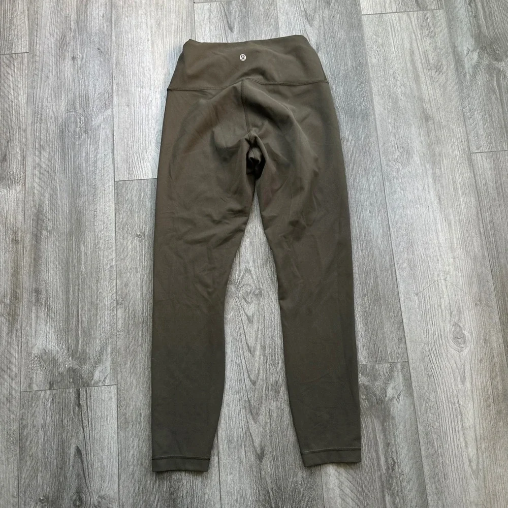 Lululemon Align High Rise Leggings Women's Size 8 Dark Olive Green